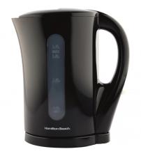 Hamilton Beach HB1107B Essential 1.7L Plastic Kettle - Black Hamilton Beach HB1107B Essential 1.7L Plastic Kettle - Black